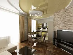 Kitchen living room in a three-room apartment photo