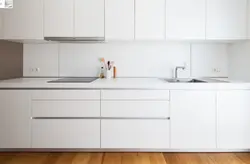 Kitchen With Integrated Handles White Photo