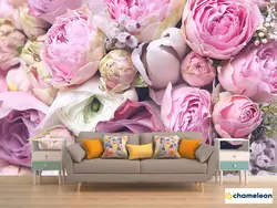 Обои с пионами для спальни фото