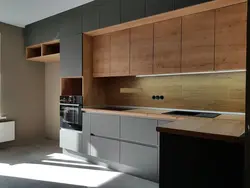 Photo of a kitchen made of chipboard and mdf