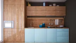 Photo of a kitchen made of chipboard and mdf