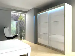 Hallway cabinet with lighting photo