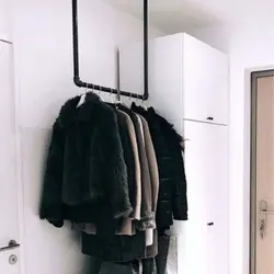 Hanger from the ceiling in the hallway photo