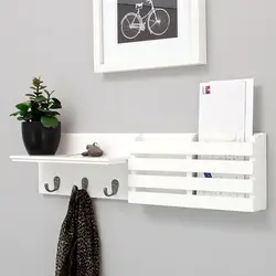 Shelf in the hallway for small items photo
