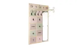 Panel with hooks in the hallway photo