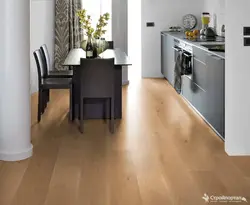 Linoleum in the kitchen under laminate photo