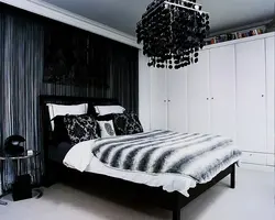 Curtains For A Black And White Bedroom Photo
