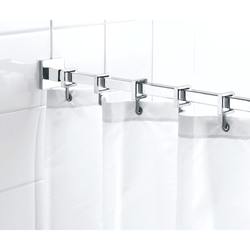 Bathroom curtain rod photo