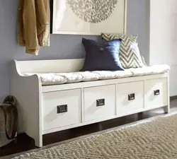 Console And Banquette In The Hallway Photo