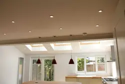 Dots in the kitchen on the ceiling photo