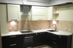 Kitchen dark top dark bottom photo