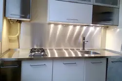 Стальніца з нержавейкі для кухні фота
