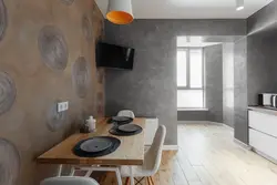 Koridorda Divarlar Üçün Mikrosement Fotoşəkili