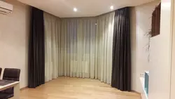 Шторы в пол в гостиной фото