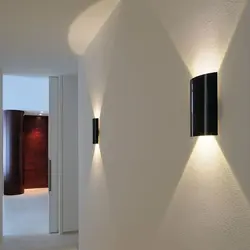 Photo Of Sconces In The Hallway On The Wall