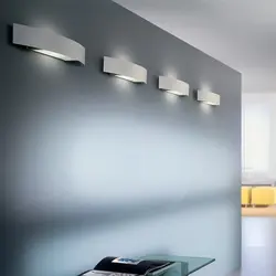 Photo of sconces in the hallway on the wall