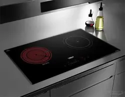 Electric hob photo in the kitchen