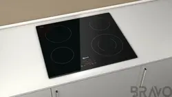 Electric hob photo in the kitchen