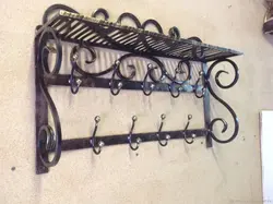 Forged hangers for the hallway wall photos