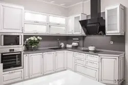 Фото Белая Кухня С Серой Техникой
