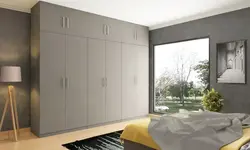 Гардероб бо mezzanine дар акс хоб