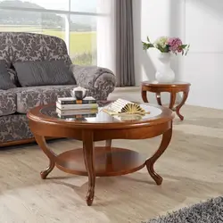 Round coffee tables for the living room photo