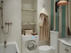 Wardrobe in the bathroom in Khrushchev photo