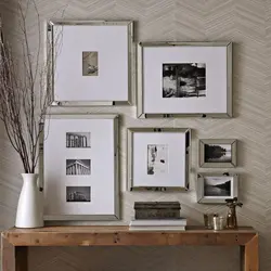 Frames in the kitchen on the wall photo