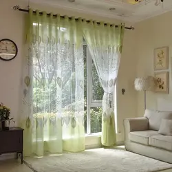 Tulle With Curtains In The Bedroom Photo