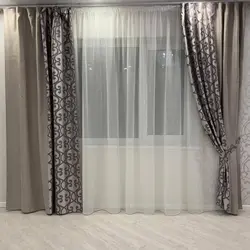 Tulle With Curtains In The Bedroom Photo