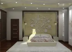 Барельеф на стене для спальни фото