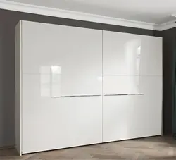 Ağ parlaq yataq otağı qarderobunun fotoşəkili