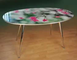 Стеклянный Овальный Стол Для Кухни Фото