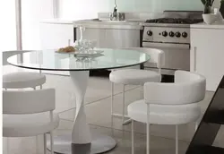 Glass Oval Table For Kitchen Photo