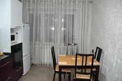 Цюль на кольцах для кухні фота