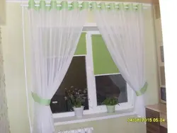 Oshxona fotosurati uchun halqalardagi tul
