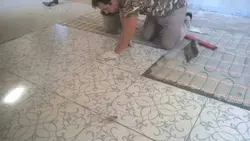 Ас үй фотосуретіндегі жылы еден плиткалары