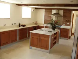 Warm floor tiles in the kitchen photo