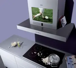Televizor fotosurati bilan oshxona qopqog'i