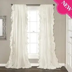 Curtains in the living room with lace photo