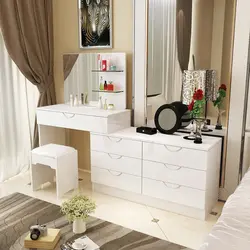 Where to put a dressing table in the living room photo