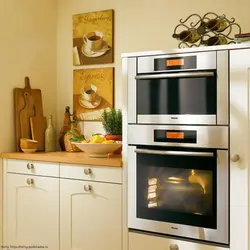 Options for installing an oven in the kitchen photo