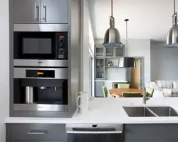 Options for installing an oven in the kitchen photo