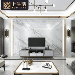 Marble Wall In The Living Room Interior Photo
