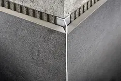Aluminum corners for bathroom tiles photo