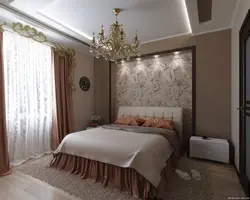 Жатын бөлмесінің фотосуретіндегі бастың артындағы тұсқағаз