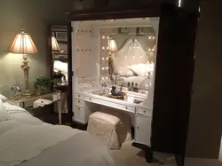 Wardrobe with dressing table for bedroom photo