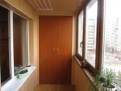 Turnkey finishing of the loggia photo interior finishing