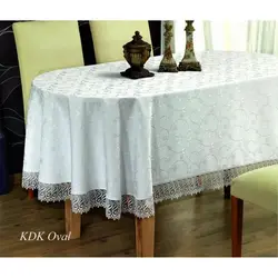 Скатерть на овальный стол для кухни фото