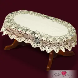 Tablecloth On An Oval Table For The Kitchen Photo